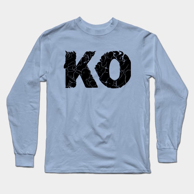 knock out KO Long Sleeve T-Shirt by Harsimran_sain